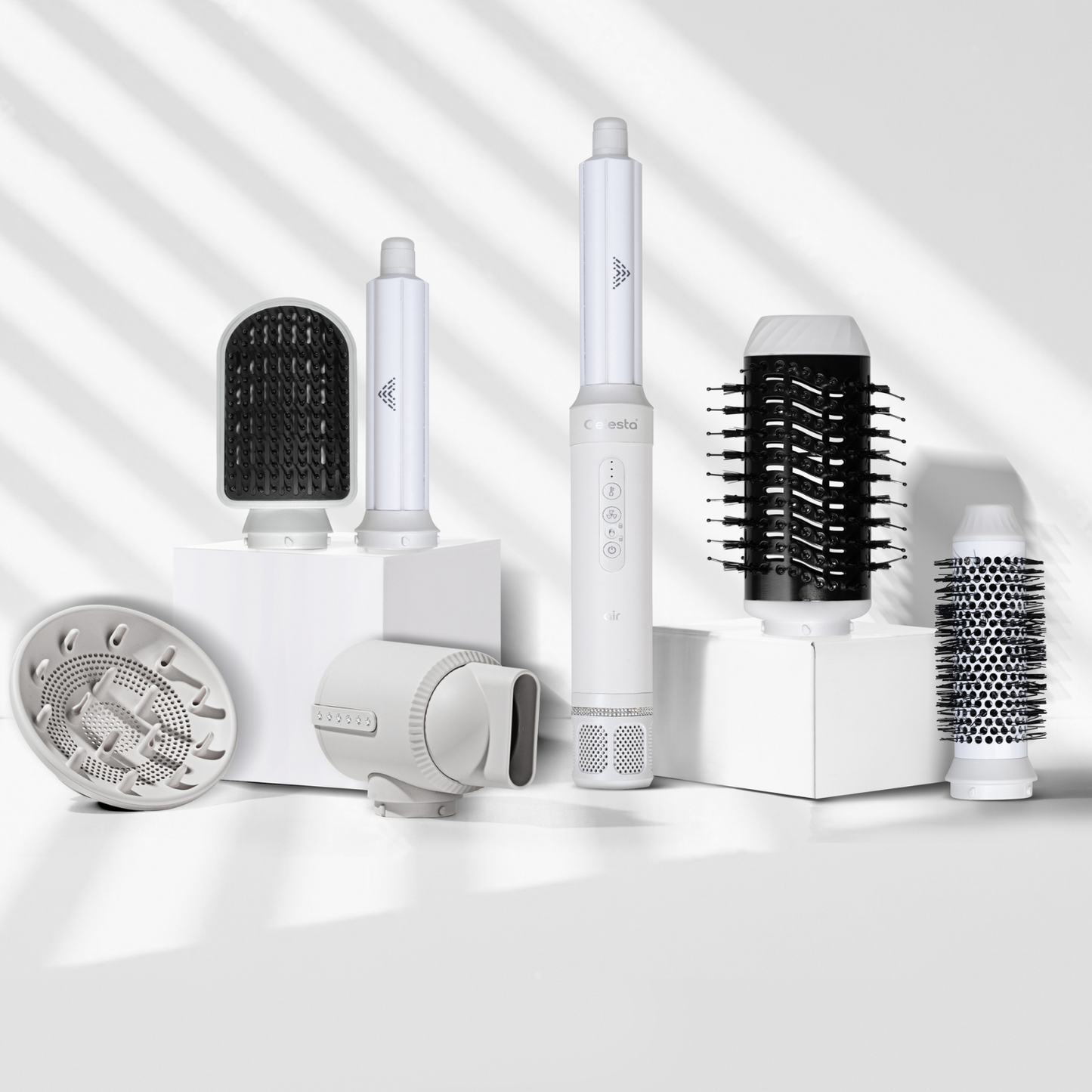 Celesta® Sèche-cheveux AirStyler - 8 en 1 Blanc