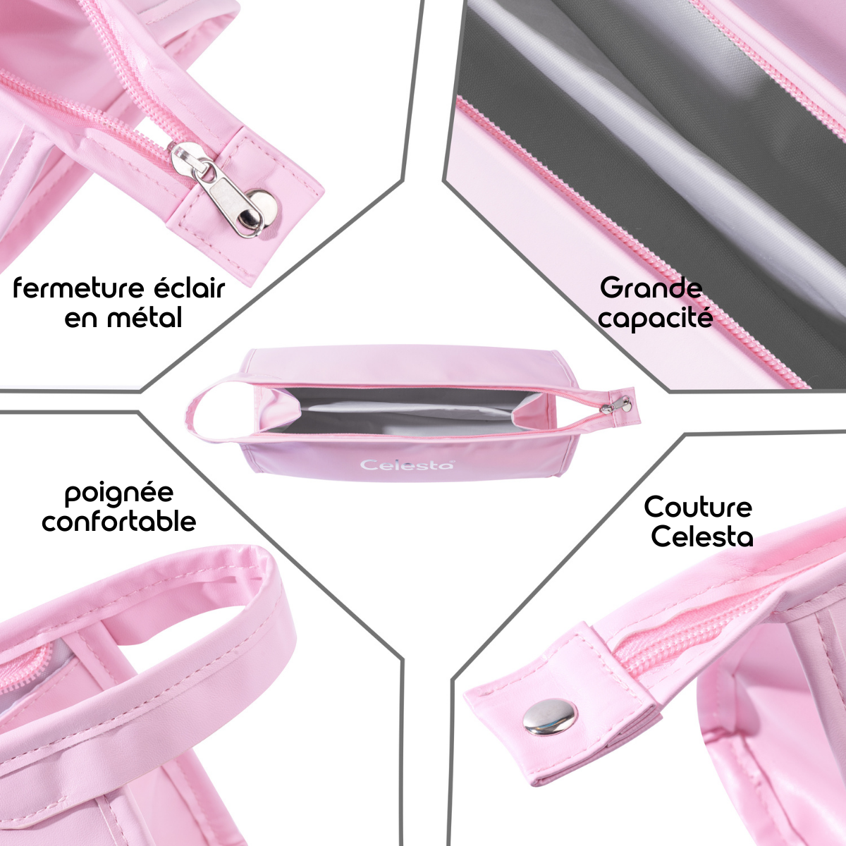 Trousse de Voyage Rose - CELESTA