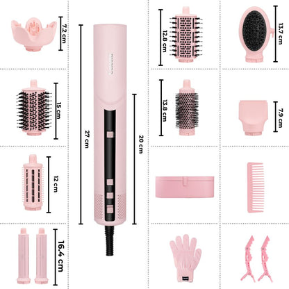 Celesta® Sèche-cheveux AirStyler 2.0 - 9 en 1 Rose