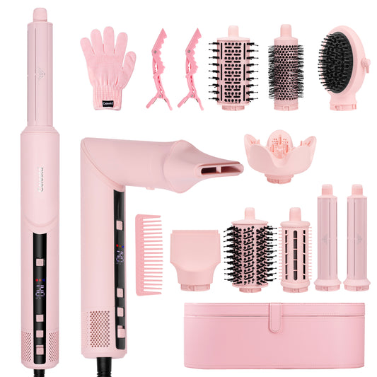 Celesta® Sèche-cheveux AirStyler 2.0 - 9 en 1 Rose