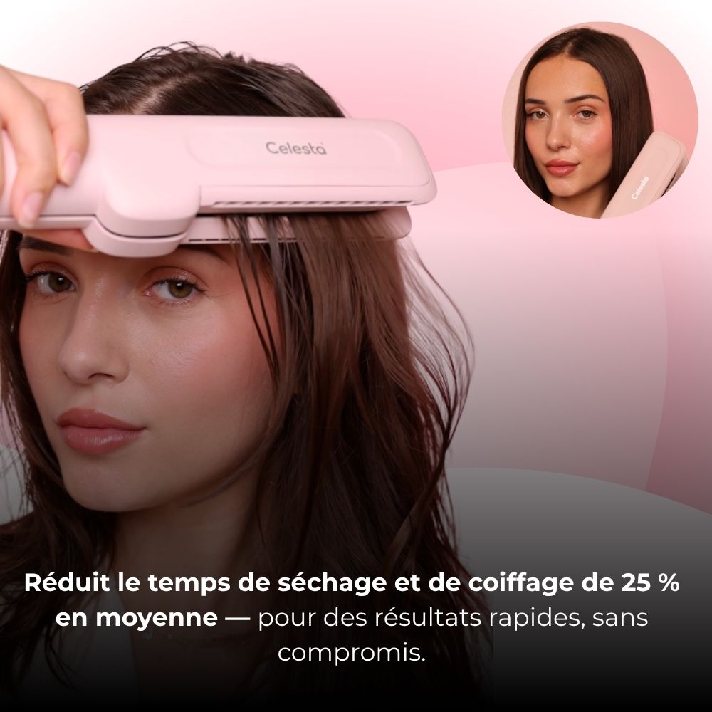 Lisseur séchant Airliss - 2 en 1 Rose Celesta®